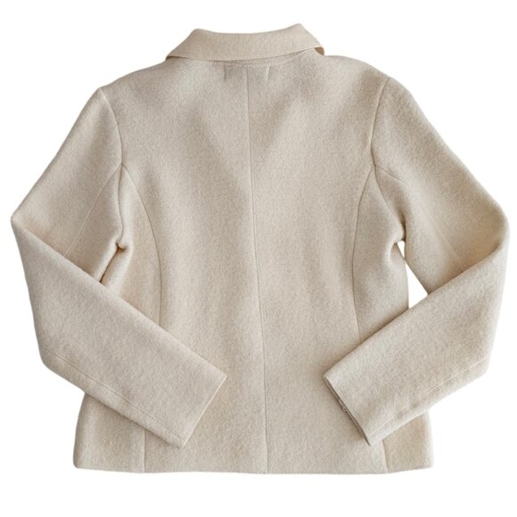 Petite Sophisticate 100% Boiled Wool Jacket | Like New | XSP | Cream - Picture 3 of 16